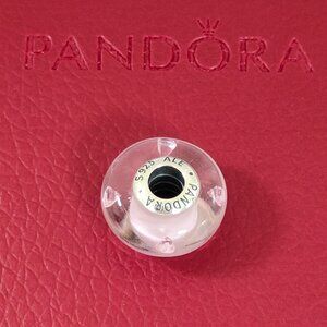 Pandora Pink Heart Murano Glass Charm Bead with box